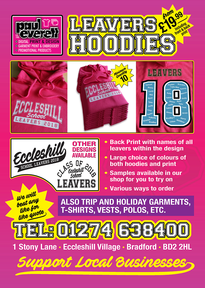leavers hoodies bradford